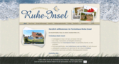 Desktop Screenshot of ferienhaus-ruhe-insel.de